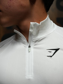 Vital shark  1/4 ZIP longsleeve белые