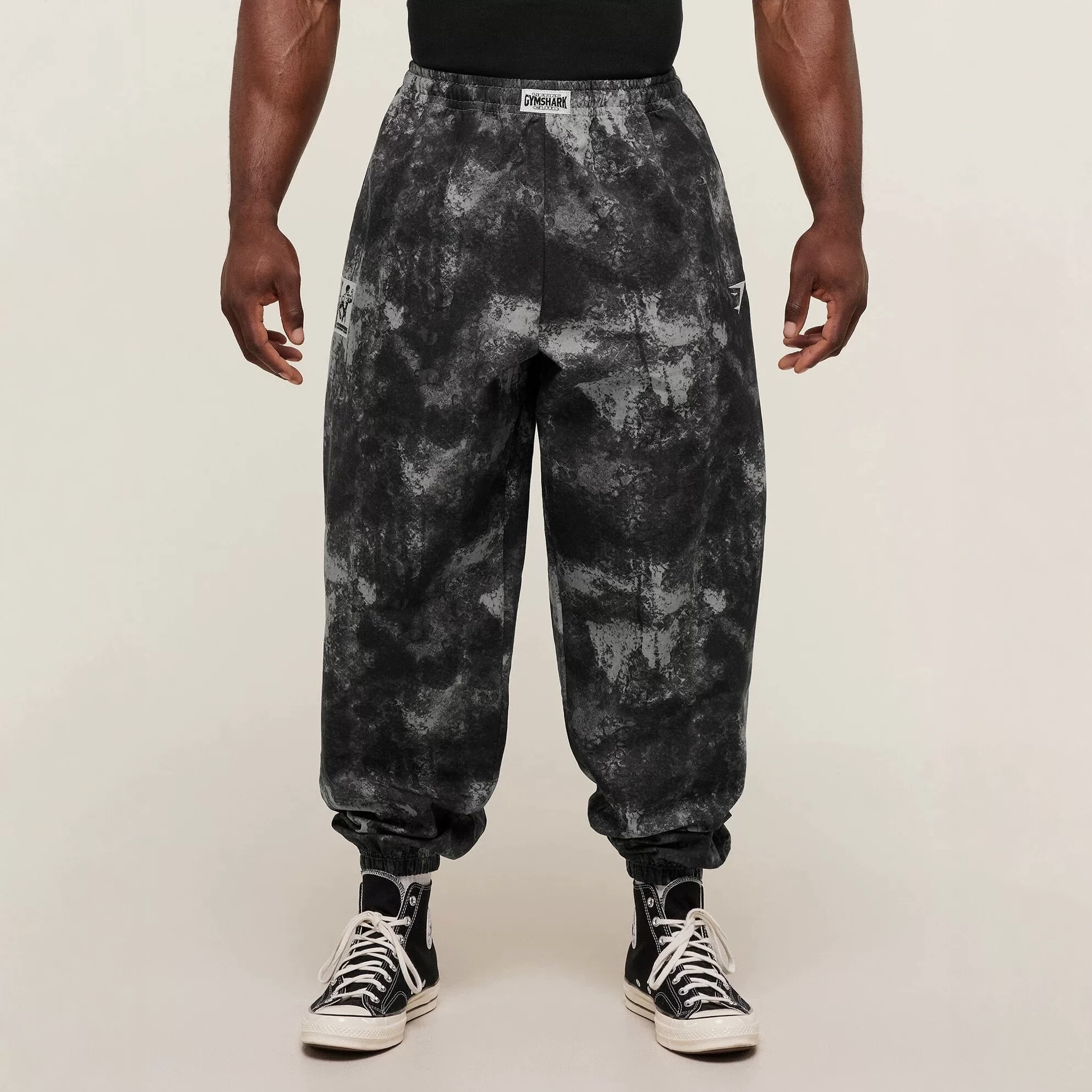 Pumper pants оверсайз штаны черно-серый